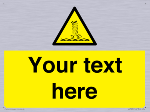 Custom warning artificial waterfall